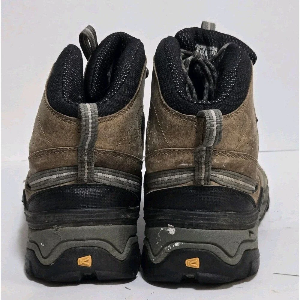 Keen Boots Mens Sz 11.5 Brown Leather Gypsum Mid Dry Water Resistant 1002246